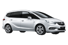 Car Hire Morecambe - Vauxhall Zafira 7-Seater - Minibus hire Morecambe